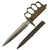 Original U.S. WWI Model 1918 French Made Mark I Trench Knife by AU LION with Correct Steel Scabbard - Excellent Original Items