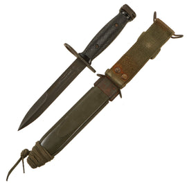 Original U.S. Post Vietnam War Era Colt’s “New Model” M7 Bayonet with German-Made M8A1 Scabbard For The M16 Service Rifle