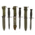 Original U.S. Vietnam War Era M7 Bayonet Lot with Scabbards - Imperial, Connetta, & KM4 Examples - Three Total