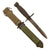 Original U.S. Vietnam War Era M7 Bayonet Lot with Scabbards - BOC, Ontario, and Gencut Examples - Three Total Original Items