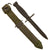 Original U.S. Vietnam War Era M7 Bayonet Lot with Scabbards - BOC, Ontario, and Gencut Examples - Three Total Original Items