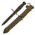 Original U.S. Vietnam War Era M7 Bayonet Lot with Scabbards - BOC, Ontario, and Gencut Examples - Three Total Original Items