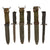 Original U.S. Vietnam War Era M5 Bayonet Lot with Scabbards - Imperial, Milpar, & DYW Examples - Three Total