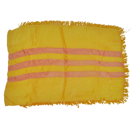 Original Vietnam War Pre 1975 Silk Flag of South Vietnam with Fringe - 21 x 30” Original Items