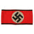 Original German WWII SS Member's Multi-Piece Cotton Armband with Partial Paper SS RZM Tag - Schutzstaffel Original Items