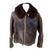 Original German WWII Luftwaffe Pilot's Brown Leather Shearling Flight Jacket & Trousers - Dated 1942 Original Items