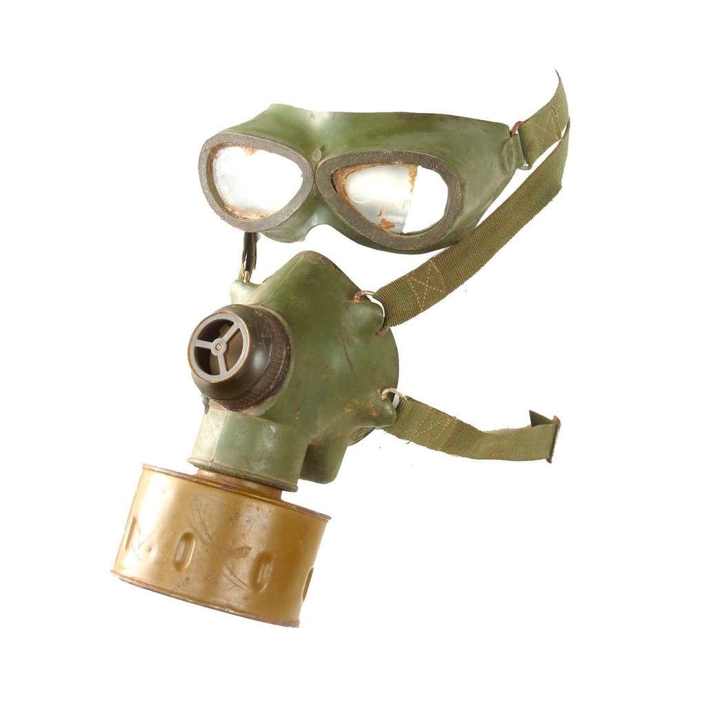 Original Vietnamese Vietnam War VNA Viet-Cong Issue Type 66 ChiCom Gas Mask with Goggles - Rare Original Items