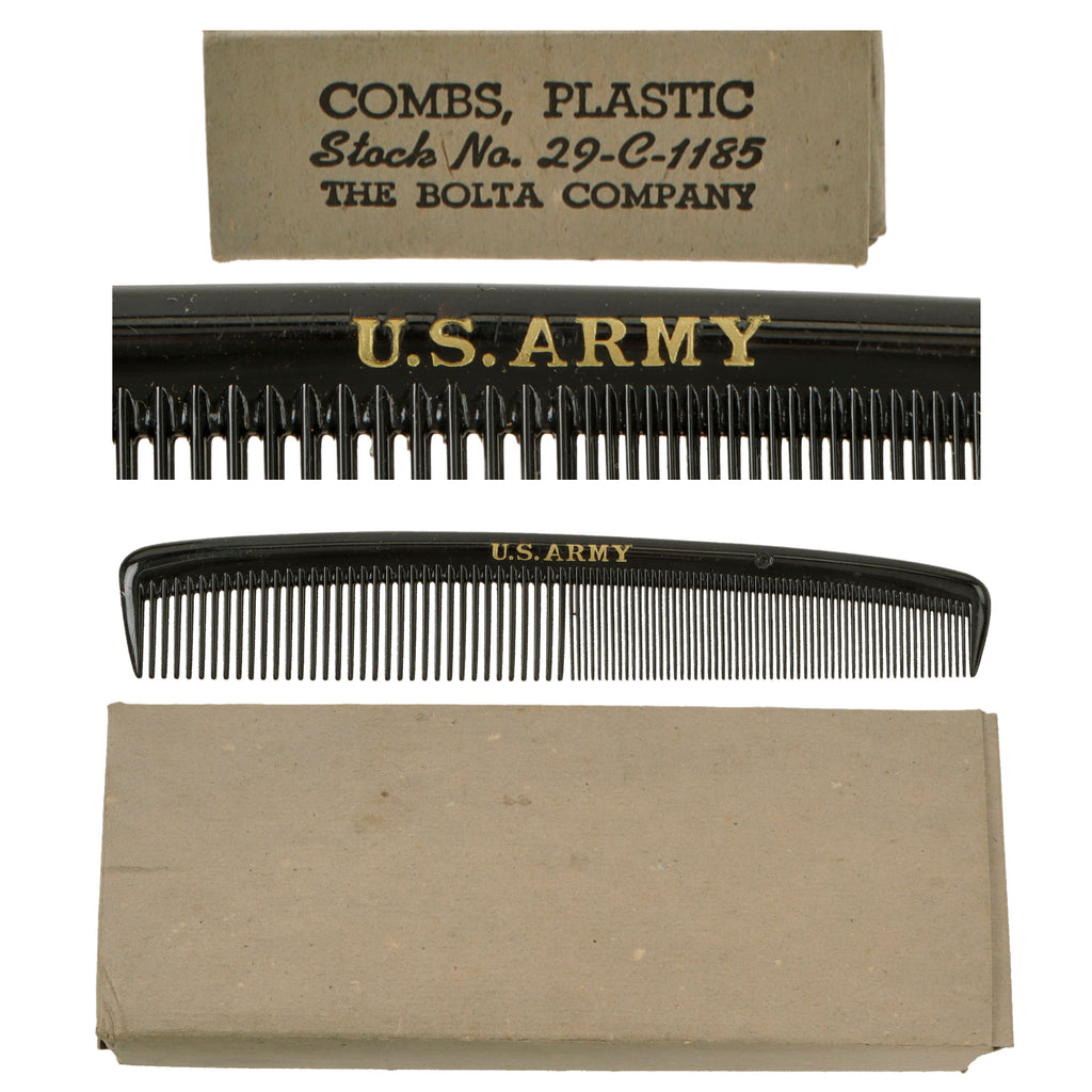 Original U.S. WWII U.S. Army Marked Issue Comb - NOS Original Items