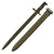 Original U.S. WWII 16” M1 Garand Bayonet and Scabbard by U.F.H. - Dated 1942 Original Items