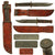 Original U.S. WWII Navy Rare “Red Spacer” Mark 2 KA-BAR Fighting Knife by PAL with Leather Scabbard Original Items
