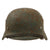 Original German WWII Relic Condition Heer Army M35 Double Decal Helmet with Partial Liner and Chinstrap - Size 64 Shell Original Items