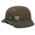 Original German WWII Relic Condition Heer Army M35 Double Decal Helmet with Partial Liner and Chinstrap - Size 64 Shell Original Items