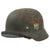 Original German WWII Relic Condition Heer Army M35 Double Decal Helmet with Partial Liner and Chinstrap - Size 64 Shell Original Items