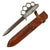 Original Rare U.S. WWII Everitt Black Handle Knuckle Fighting Knife with Added Scabbard Original Items