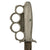 Original Rare U.S. WWII Everitt Black Handle Knuckle Fighting Knife with Added Scabbard Original Items