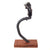 Original U.S. Vietnam War Era Bell OH-58 Kiowa Helicopter Control Stick Mounted on Wooden Display Board Original Items