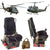 Original U.S. Vietnam to Modern Mockup Huey UH-1 Helicopter Seat with Huey Frame & Control Stick, Blackhawk UH-60 Seat Pads, with Military Fire Extinguisher and Aeronautic First Aid Kit Original Items