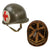 Original U.S. Korean War Medic M1 McCord Fixed Bale Front Seam Helmet with CAPAC Liner Original Items