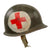 Original U.S. Korean War Medic M1 McCord Fixed Bale Front Seam Helmet with CAPAC Liner Original Items