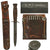 Original U.S. WWII M3 Blade Marked Fighting Knife by Imperial with 1943-Dated M6 Leather Scabbard - Missing Belt Hook Original Items