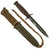 Original U.S. WWII M3 Guard-Marked Fighting Knife by Camillus with M8 Scabbard & Braided Leather Thong Original Items