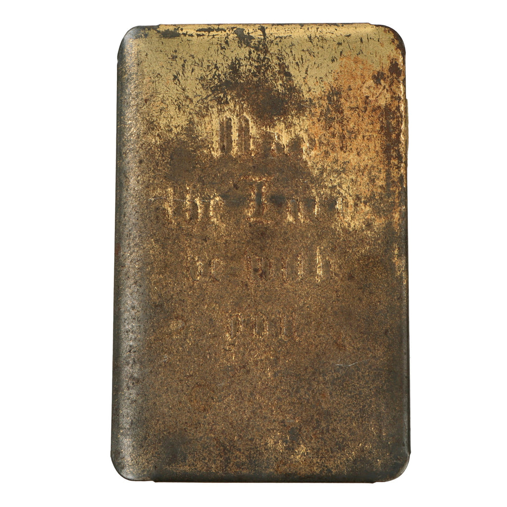 Original U.S. WWII Era “May the Lord be with you” New Testament Heart-Shield Breast Pocket Bible Identified to Navy Sailor with Letter of Favorite Bible Verses from his Mother Original Items