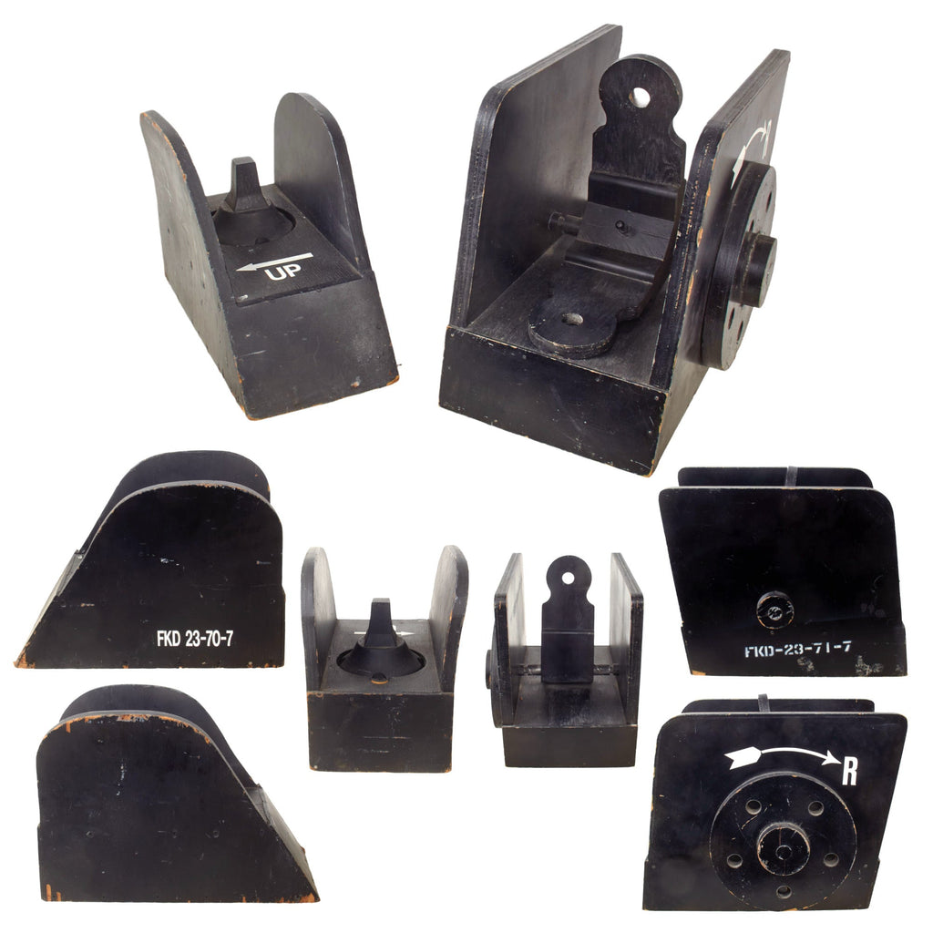 Original U.S. Vietnam War M16A1 Oversized Functional Front & Rear Sight Classroom Trainer Aids to Show Proper Sighting & Adjustment Original Items