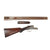 Original British 10 Bore Double Damascus Barrel Hammer Shotgun by W. & C. Scott & Son Serial 28712 with Crystal Indicators and Burl Butt Stock - circa 1880 Original Items
