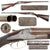 Original British 10 Bore Double Damascus Barrel Hammerless Shotgun by W. & C. Scott & Son Serial 28712 with Crystal Indicators and Burl Butt Stock - circa 1880 Original Items