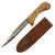 Original U.S. WWII EK Model 3 Navy Commando Fighting Knife With Scabbard by John Ek of Hamden Connecticut - Engraved for Owner R.T. Strachan - From Collection of American Edged Weapon Museum Original Items