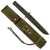 Original U.S. Cold War Era Bauchop Fighting Survival Knife with Unscrewable Pommel in Original Nylon Scabbard - Dated 1985 - From Collection of American Edged Weapon Museum Original Items