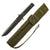 Original U.S. Cold War Era Bauchop Fighting Survival Knife with Unscrewable Pommel in Original Nylon Scabbard - Dated 1985 - From Collection of American Edged Weapon Museum Original Items
