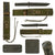 Original U.S. Cold War Era Bauchop Fighting Survival Knife with Unscrewable Pommel in Original Nylon Scabbard - Dated 1985 - From Collection of American Edged Weapon Museum Original Items