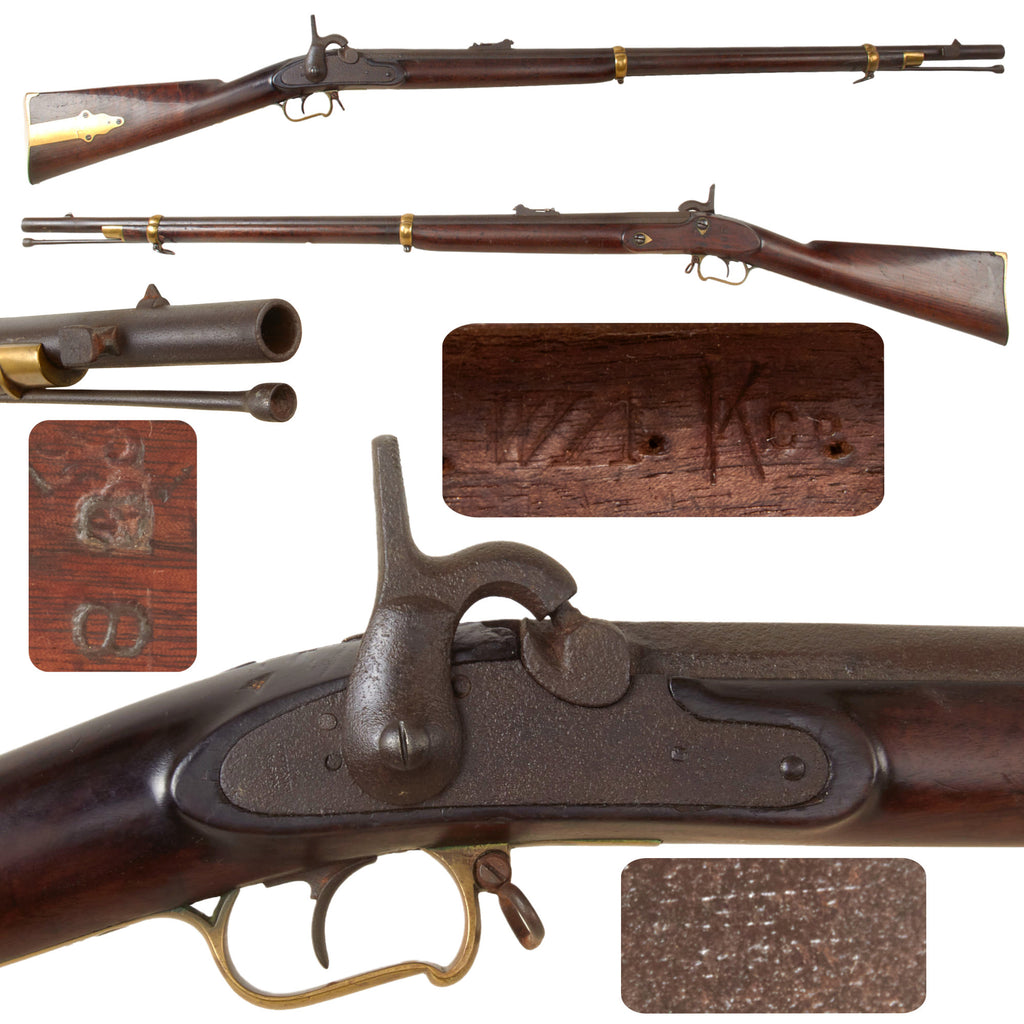 Original U.S. Civil War Scarce J. Henry & Son Pennsylvania Home Guard Percussion "Saber Rifle" with Unit Marking - 1 of 70 Manufactured Sept. 1861 - March 1862