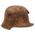 Original Imperial German WWI Extremely Rare Early “Square Dip” M16 Stahlhelm Relic Helmet with Shrapnel Damage