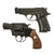U.S. Cold War Replica .357 Revolver and Beretta 84 Cap Plug-Firing Pistols by Marushin & MGC Japan with Magazines