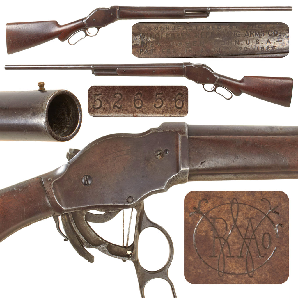 Original U.S. Winchester Model 1887 Lever-Action 12-Gauge Shotgun with 30" Barrel - Serial No. 52656 - Manufactured in 1893