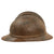 Original Rare Russian WWI 2nd Issue M-1915 French Adrian Helmet with Russian Plate & 1st Pattern Liner
