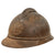 Original Rare Russian WWI 2nd Issue M-1915 French Adrian Helmet with Russian Plate & 1st Pattern Liner