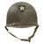 Original U.S. WWII Named 2nd Infantry Division Painted Fix Bale Front Seam M1 Helmet with CAPAC Liner & Patch - H. Myers, 23rd Infantry Regiment, Pottstown, PA
