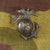 Original U.S. WWII Marine Corps Theater-Made Frogskin Overseas Cap with EGA Device