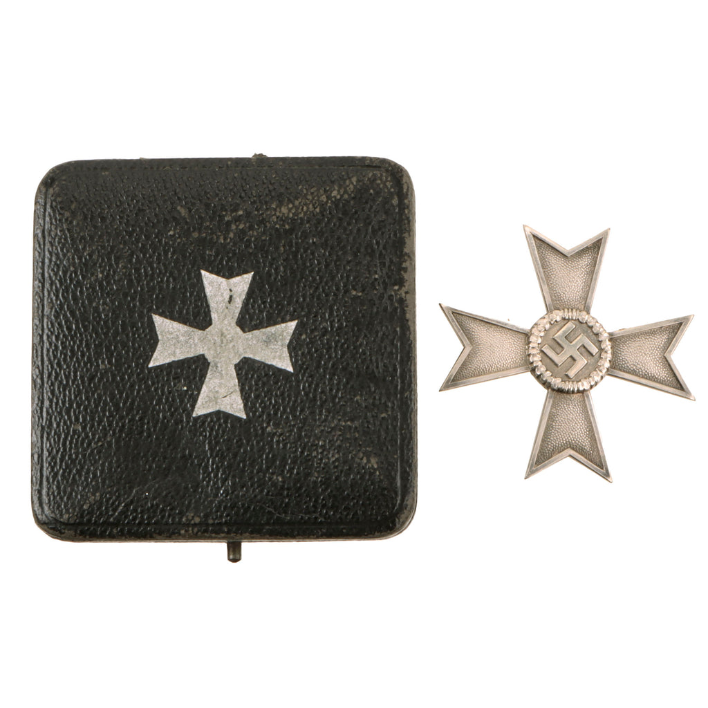 Original German WWII Excellent Cased War Merit Cross KvK 1st Class by Deschler & Sohn of Munich - Kriegsverdienstkreuz