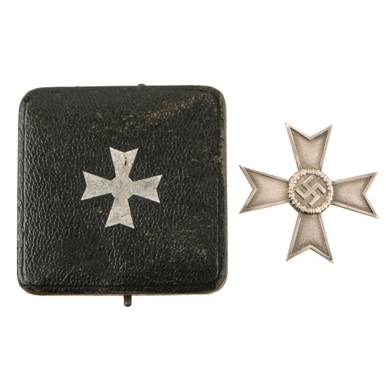Original German WWII Excellent Cased War Merit Cross KvK 1st Class by Deschler & Sohn of Munich - Kriegsverdienstkreuz
