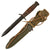 Original U.S. WWII Named Blade Marked Second Pattern M3 Fighting Knife by Camillus with Updated M8 Scabbard by B.M. Co.