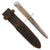Original U.S. WWII AAF Named Custom Fighting Knife with Theater-Made Aircraft Plexiglass Grip and Personalized Leather Sheath - Philip A. Parkhurst