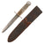 Original U.S. WWII AAF Named Custom Fighting Knife with Theater-Made Aircraft Plexiglass Grip and Personalized Leather Sheath - Philip A. Parkhurst