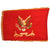 Original U.S. WWII 34th Anti-Aircraft Artillery Brigade Regimental Flag Colors with Philadelphia Quartermaster Stamp - Fought in Italy - 35 ½ x 48”