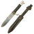 Original German Pre-WWII HJ Youth Fahrtenmesser Knife by Ed. Wüsthof of Solingen with Motto, Shortened Blade, and Scabbard