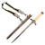 Original German WWII Heer Army Officer Dagger with Ivoroid Grip, Scabbard and Hanger - Excellent Unmarked Blade