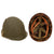 Original U.S. WWII M1 McCord Front Seam Swivel Bale Helmet with Helmet Net & Westinghouse Liner